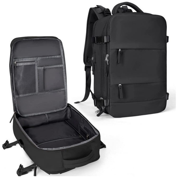 Large capacity travel bag double zipper leisure backpack