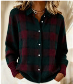 2026 New Women's Shirt, Collared Cardigan, Solid Color Knit 3D Print, Christmas Autumn/Winter