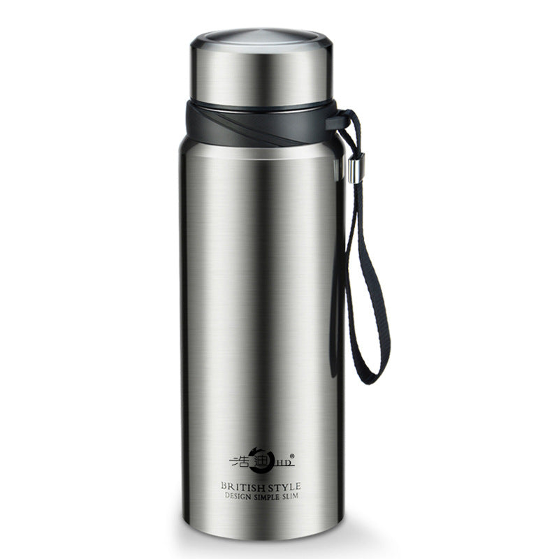 Stainless Steel Business Thermos Cup with Strap