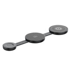 Multi-functional 3-in-1 wireless fast charging desktop folding wireless charger suitable for Apple phones and earphone stands