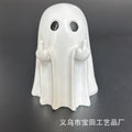 New cross-border Halloween cute white ghost party decoration, courtyard ornament, study desktop decoration, small ornament