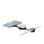 Multi-functional 3-in-1 wireless fast charging desktop folding wireless charger suitable for Apple phones and earphone stands