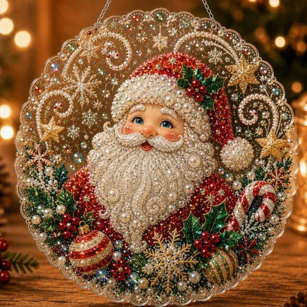 New 5D diamond painting pendant, Christmas holiday ornament, diamond painting pendant