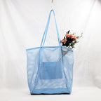Large capacity women's beach bag, hollow mesh beach bag, outdoor travel storage bag, tote bag