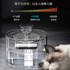 Automatic circulating water fountain for Pets, temperature-controlled