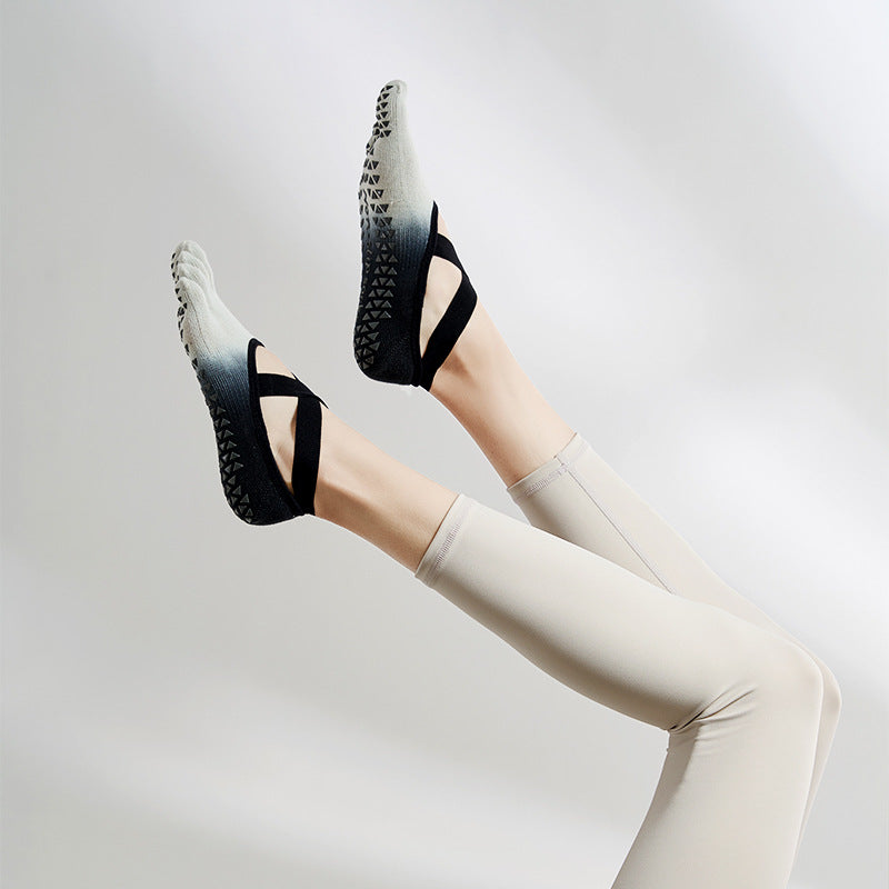 Gradient strap yoga non-slip socks