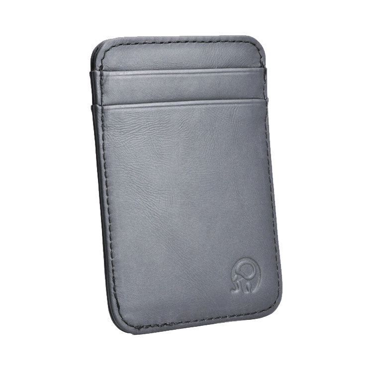 Small round elephant business card holder, card holder, foreign trade bank card holder, top-grain cowhide leather bag, 5-card holder, exquisitely supplied.