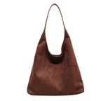 Casual commuter large capacity women's bag 2026 new autumn and winter suede tote bag niche versatile shoulder bag