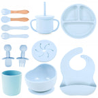 Baby silicone tableware set