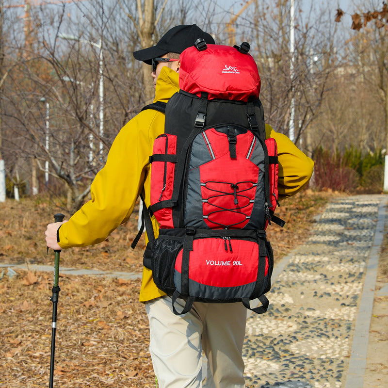 90L Large Capacity Outdoor Hiking Backpack