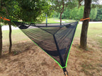 Air Multiplayer Triangular Hammock Portable Mesh, Mesh Hammock Aerial Tree Tent Leisure Mesh Bed