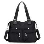 Lightweight casual tote bag, large-capacity commuter shoulder canvas bag, fashionable Oxford cloth large bag, nylon handbag