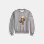 2026 Autumn/Winter Cross-Border Classic Cartoon Luggage Bear Print Casual Classic Hoodless Sweatshirt