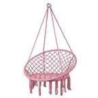 Nordic style tassel hanging chair hand-woven hanging basket cotton rope swing