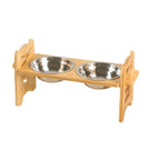 Stainless steel dining rack for pets