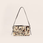 2026 Winter Leopard Print Horse Hair Shoulder Bag, Genuine Leather and Fur Trim, High-End Trendy Shoulder Bag from Factory