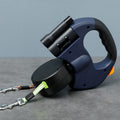 Cross-border wholesale pet gardening retractable leash outdoor multi-functional double-headed leash for dogs