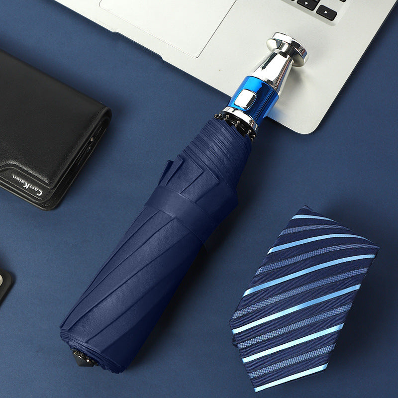Fully automatic folding umbrella, large size men's and women's sunshade advertising umbrella, Rolls-Royce Douyin popular luxury car VIP umbrella