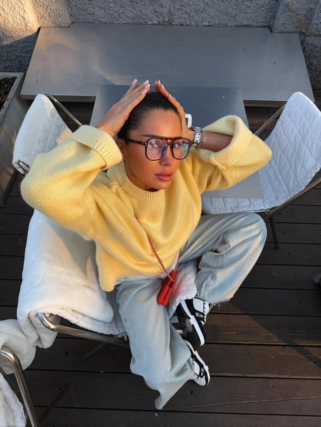 2026 Round Neck Knit Sweater: Loose-fitting, Lantern Sleeve, Long-sleeved, Relaxed Autumn/Winter Casual Pullover Knitwear