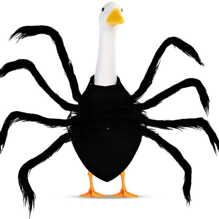 Cross-border Halloween glowing spider pet costume cosplay props cat and dog chest and back prank costumes