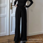 2026 Autumn/Winter Comfortable Solid Color Long-Sleeved Pants Casual Home Wear Set