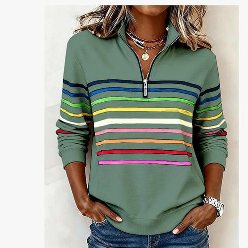 2026 Autumn/Winter Half-Zip Hoodie Women's Top