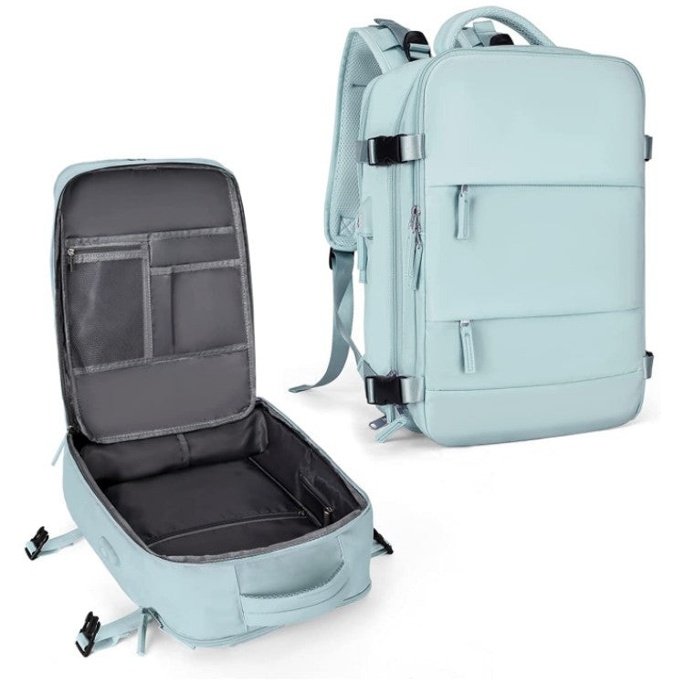Large capacity travel bag double zipper leisure backpack