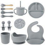 Baby silicone tableware set