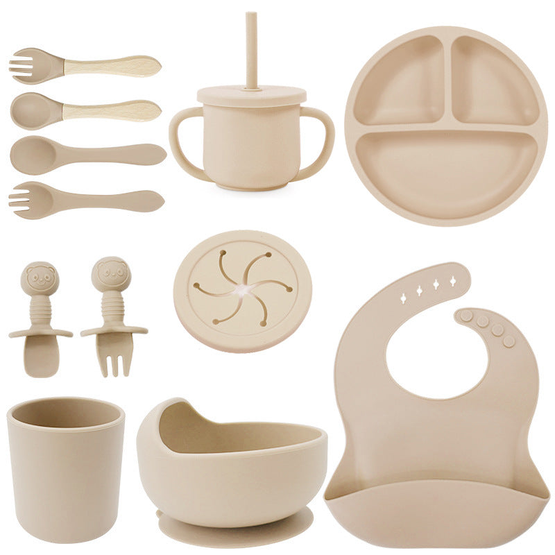 Baby silicone tableware set