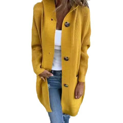 2026 Autumn/Winter New Mid-Length Casual Cardigan Women's Clothing