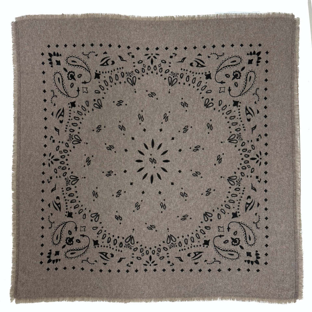 2026 New Style Cashmere Knitted Printed Square Scarf/Shawl - Spring/Summer, Warm in Air-Conditioned Rooms, Autumn/Winter, Stylish and Versatile Scarf