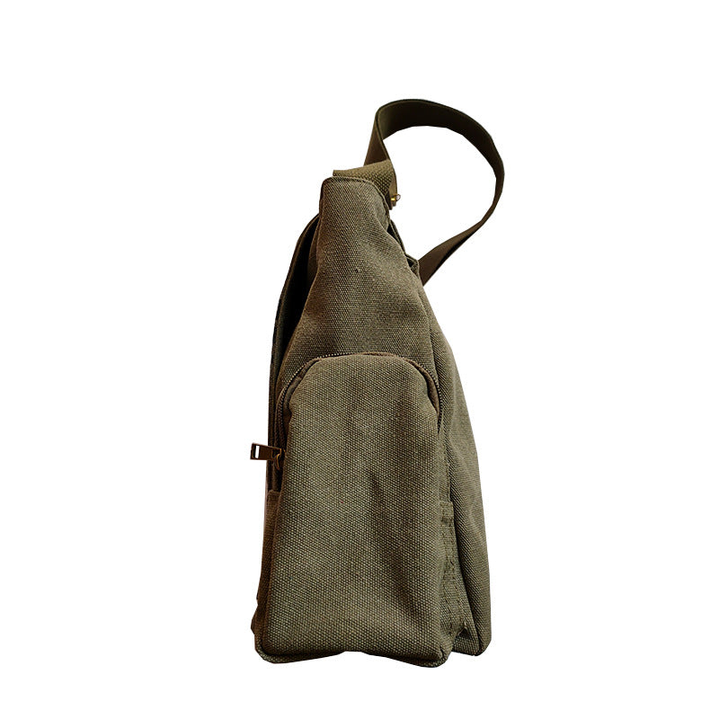 Japanese anime around my neighbor is Totoro shoulder bag Totoro canvas casual square backpack Messenger bag