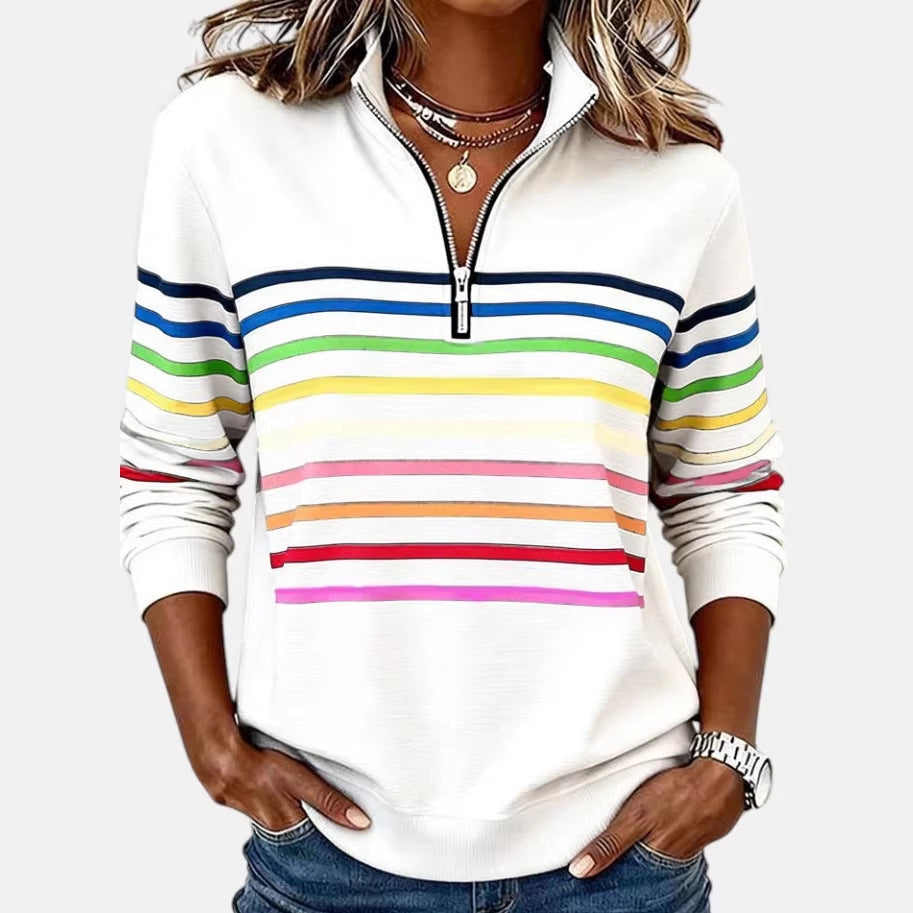 2026 Autumn/Winter Half-Zip Hoodie Women's Top