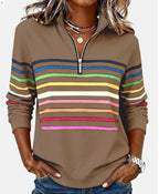 2026 Autumn/Winter Half-Zip Hoodie Women's Top
