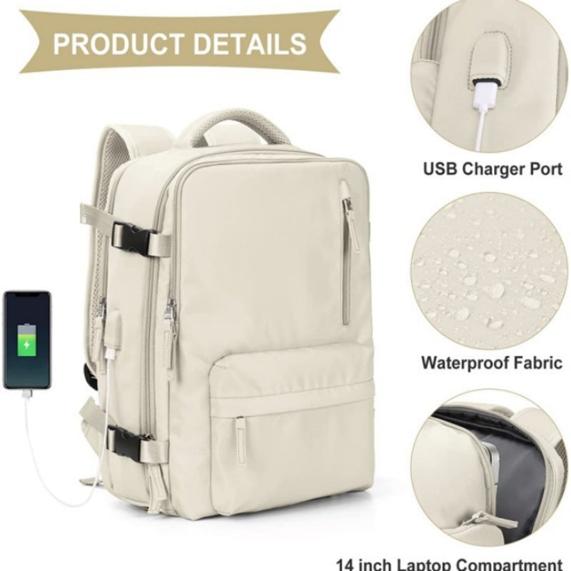 New USB rechargeable large capacity portable travel backpack multifunctional leisure backpack
