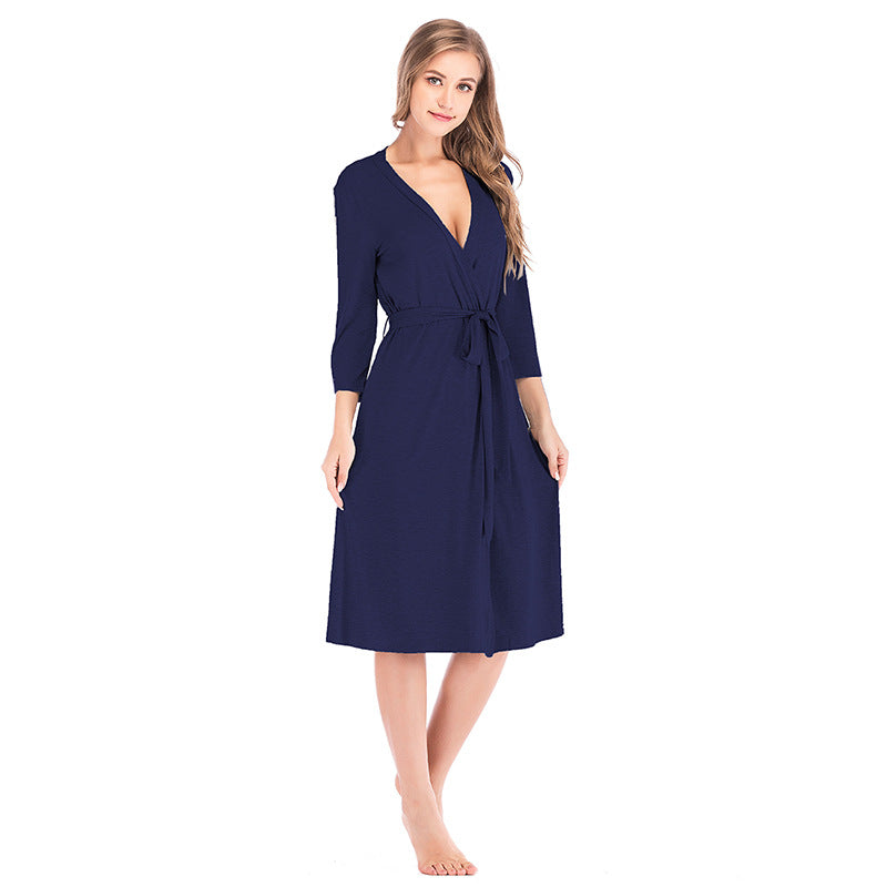 2026 Autumn/Winter New Style Women's Nightgown, Three-Point Pajamas, Sexy Bathrobe Wholesale