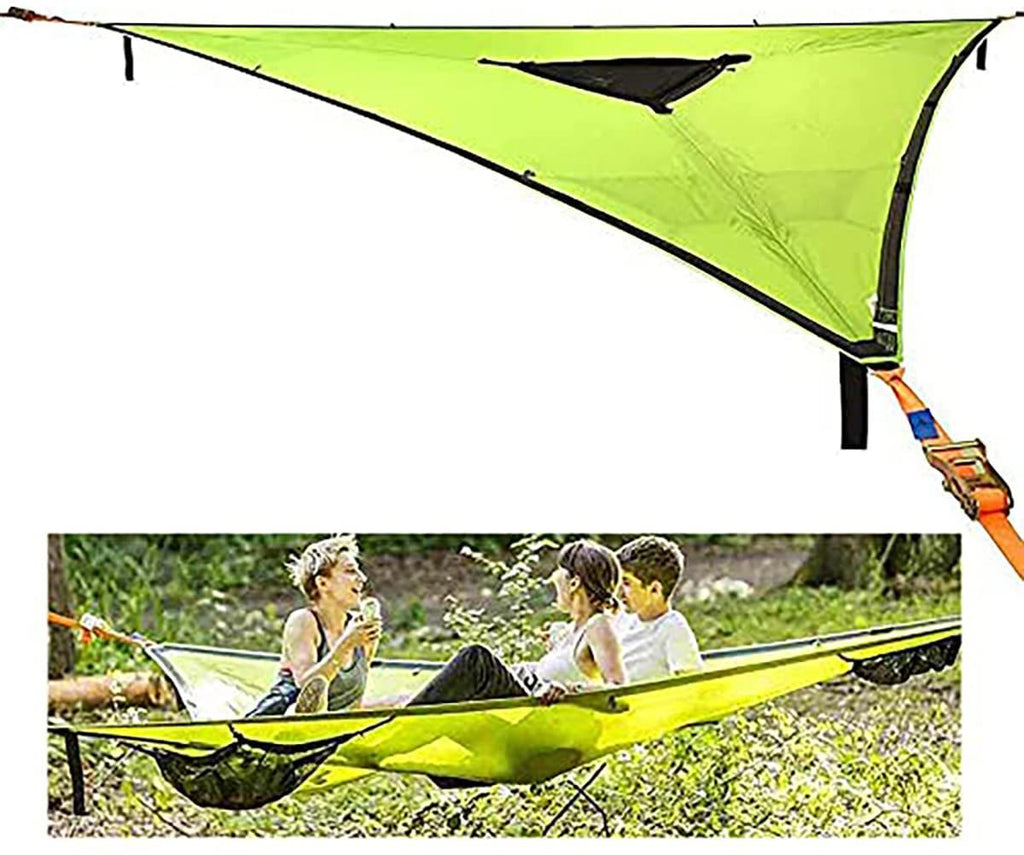Air Multiplayer Triangular Hammock Portable Mesh, Mesh Hammock Aerial Tree Tent Leisure Mesh Bed