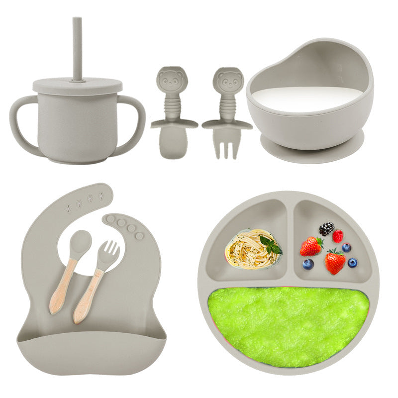 Baby silicone tableware set