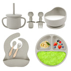 Baby silicone tableware set