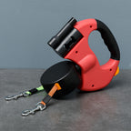 Cross-border wholesale pet gardening retractable leash outdoor multi-functional double-headed leash for dogs