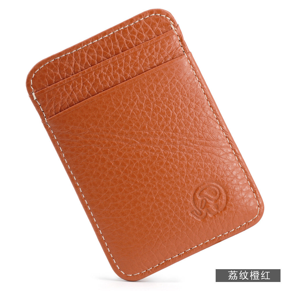 Small round elephant business card holder, card holder, foreign trade bank card holder, top-grain cowhide leather bag, 5-card holder, exquisitely supplied.