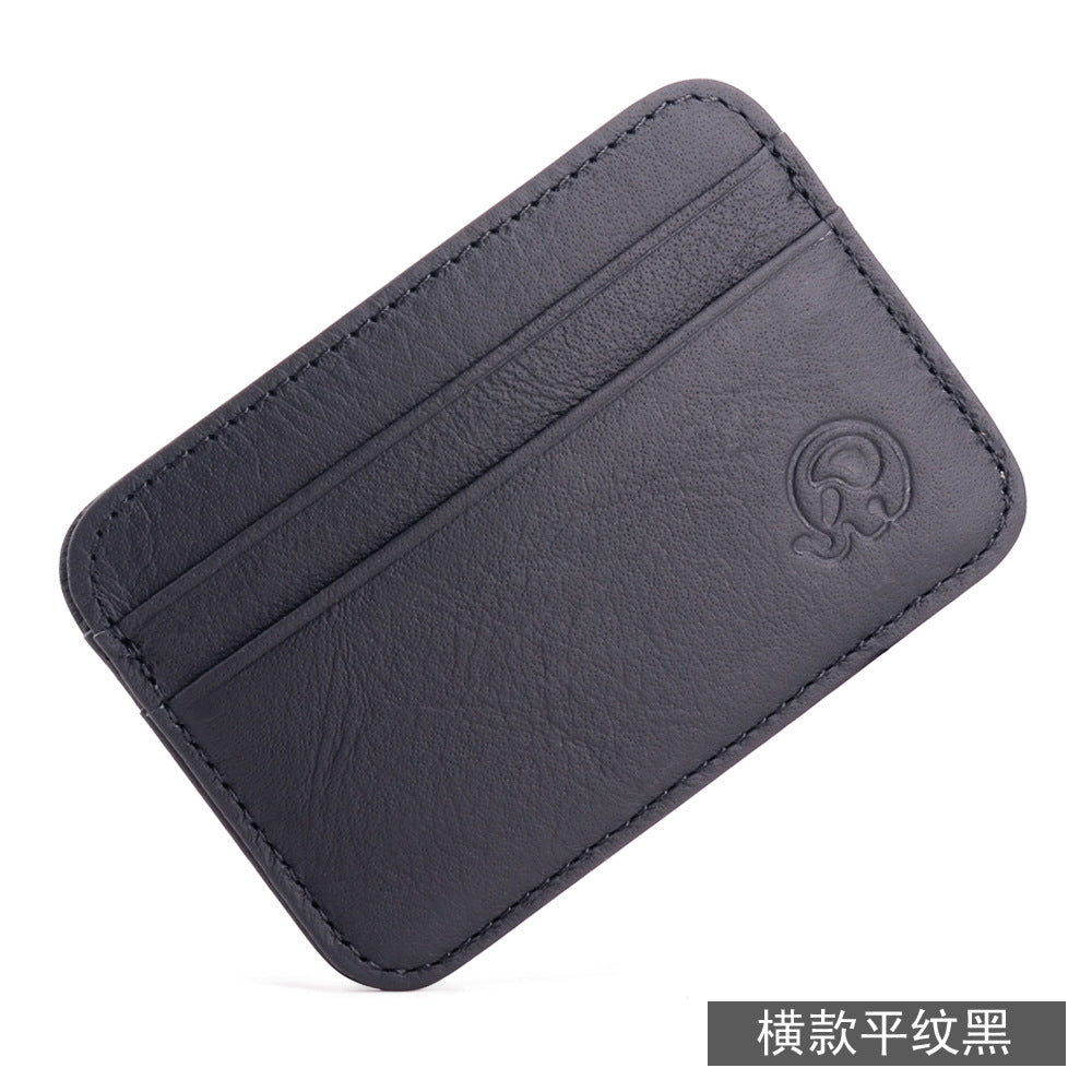 Small round elephant business card holder, card holder, foreign trade bank card holder, top-grain cowhide leather bag, 5-card holder, exquisitely supplied.