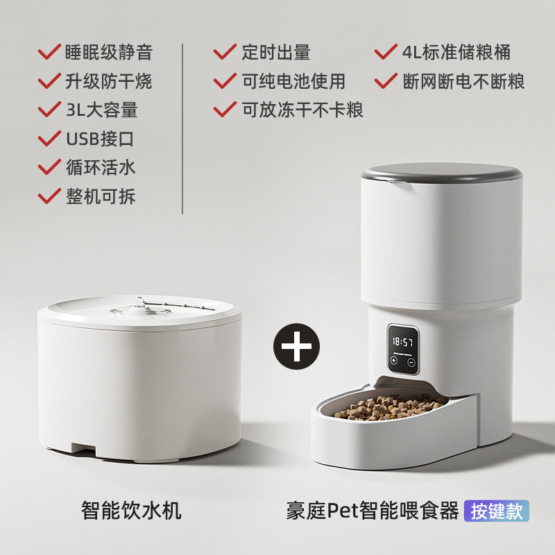 Automatic pet feeder for  pets.