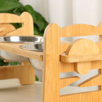 Stainless steel dining rack for pets