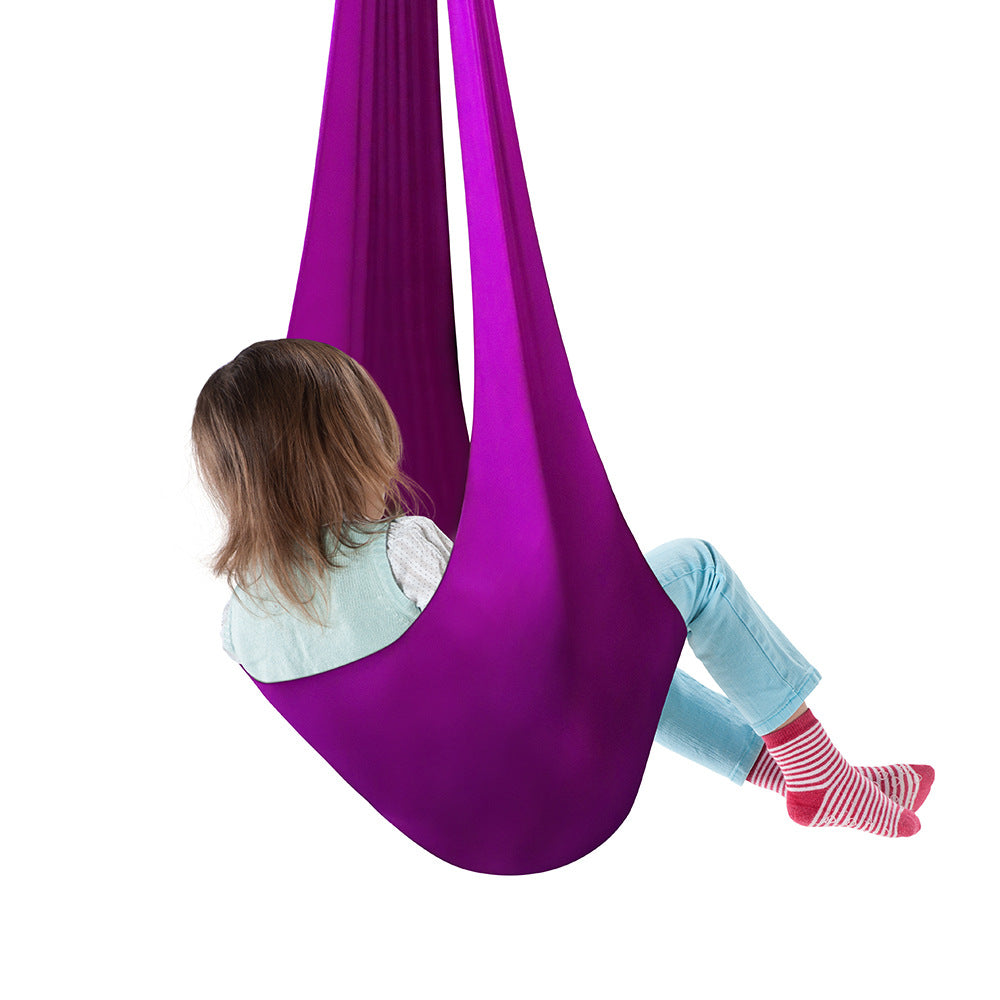 Children's elastic hammock hanging chair indoor and outdoor swing yoga
