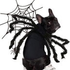 Cross-border Halloween glowing spider pet costume cosplay props cat and dog chest and back prank costumes