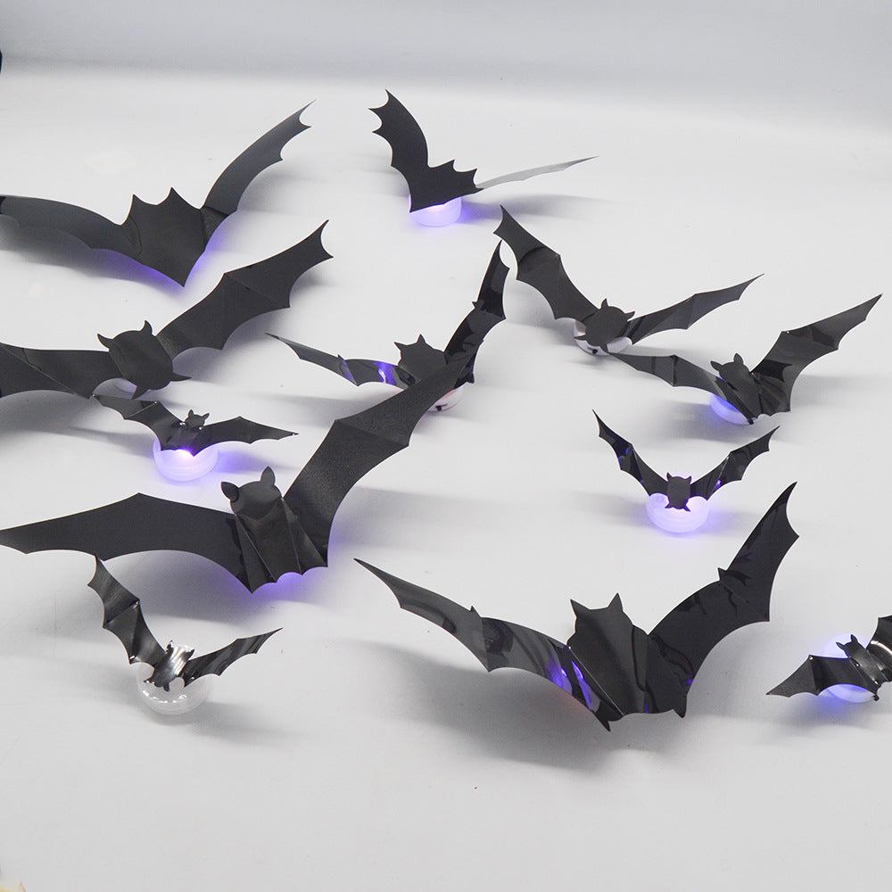 Cross-border 3D Halloween LED Night Light Bat Spider Festival Party Garage Decoration