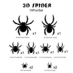 Cross-border 3D Halloween LED Night Light Bat Spider Festival Party Garage Decoration