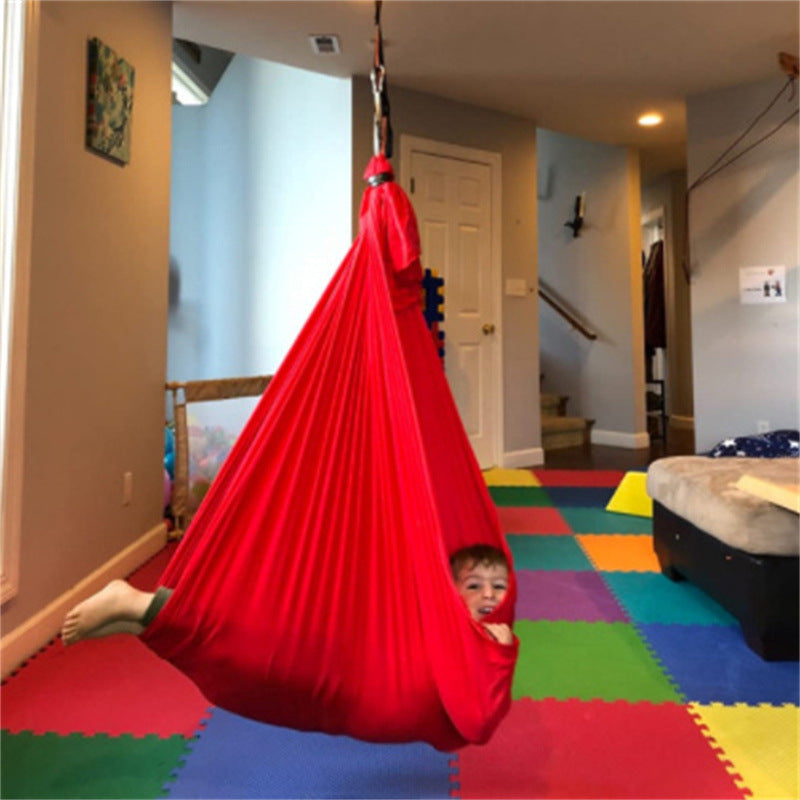 Children's elastic hammock hanging chair indoor and outdoor swing yoga