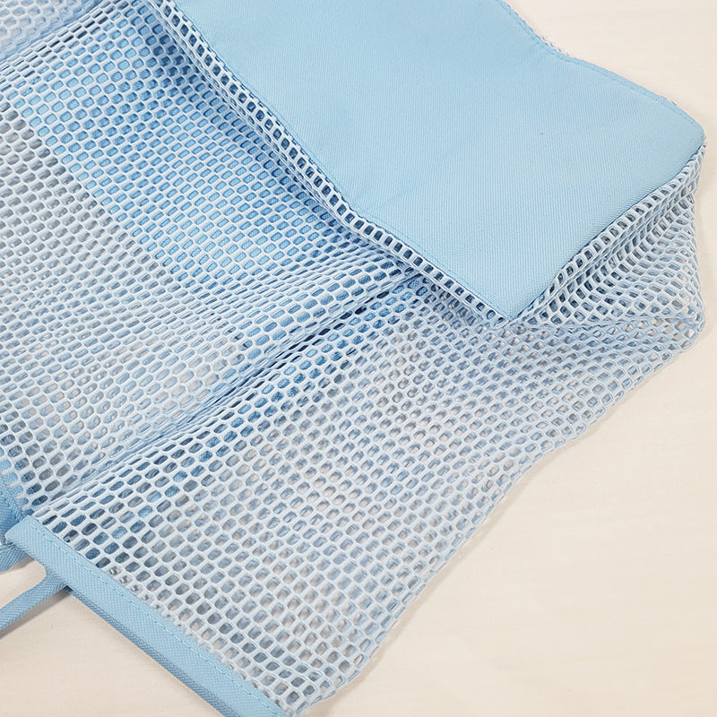 Large capacity women's beach bag, hollow mesh beach bag, outdoor travel storage bag, tote bag